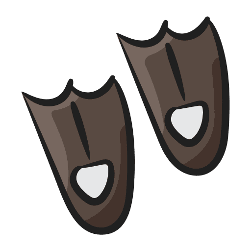 Fins fins sport equipment swim icon Fins fins sport equipment swim icon