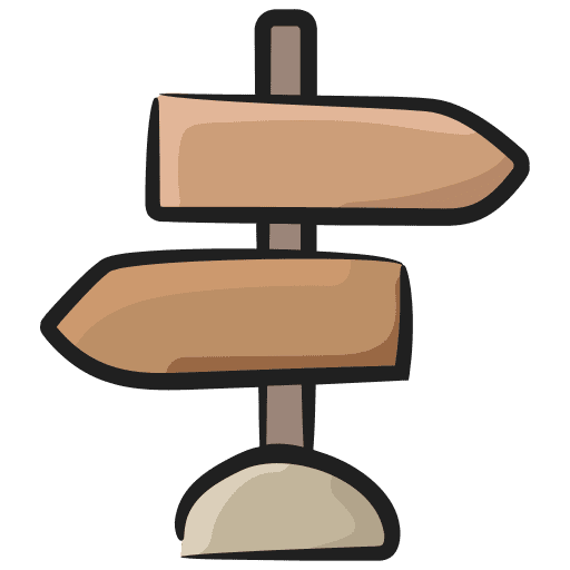 Guidepost direction street sign signpost icon Guidepost direction street sign signpost icon
