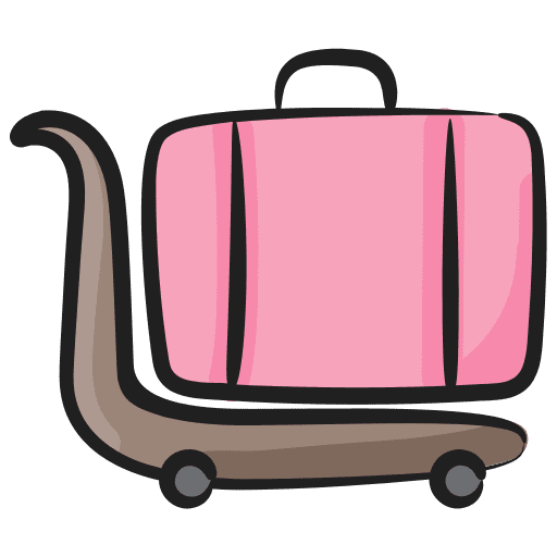 Luggage cart baggage luggage cart suitcase icon Luggage cart baggage luggage cart suitcase icon
