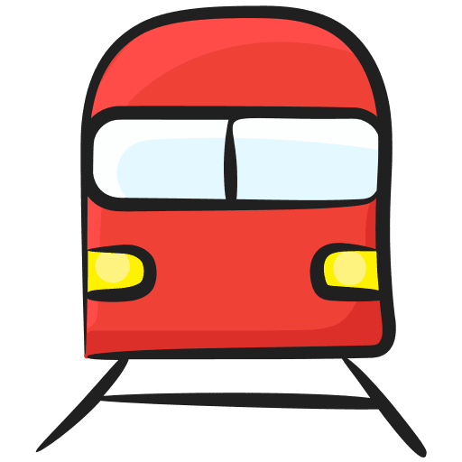 Train railway transport subway icon Train railway transport subway icon