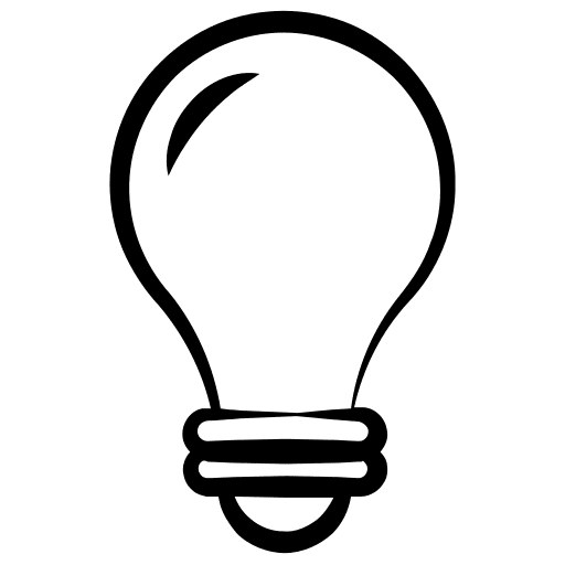 Bulb idea electronics lightbulb icon