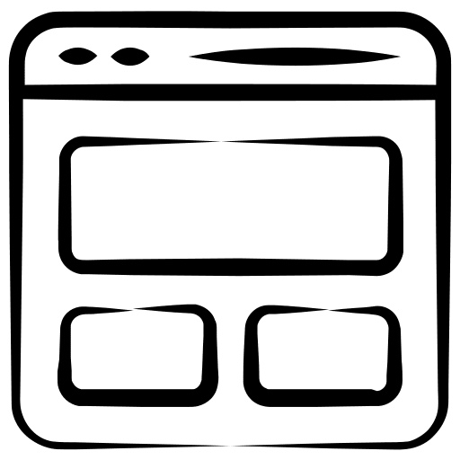 Web page layout technology computer icon