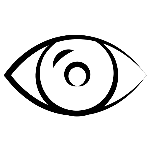Eye visibility show password medical icon