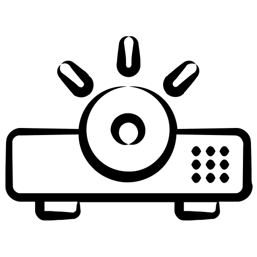 Projector electronics image projector icon