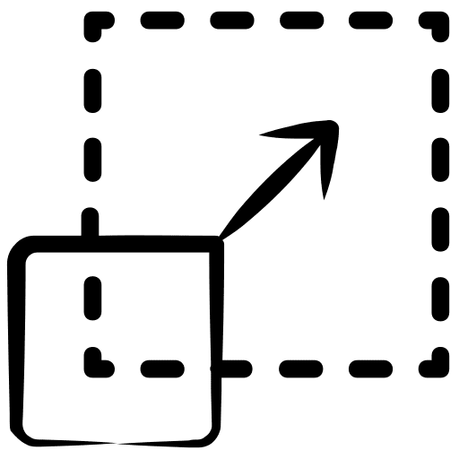 Resize option enlargement enlarge increase icon