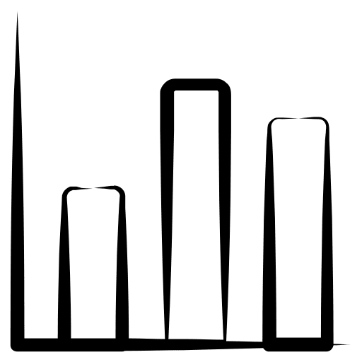 Bar chart business and finance business stats icon