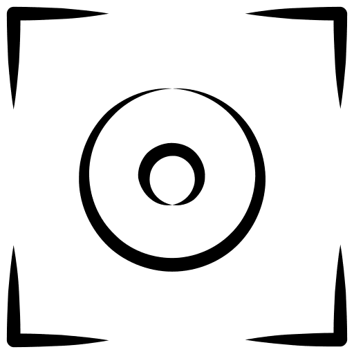 Center focus ui camera photo camera icon