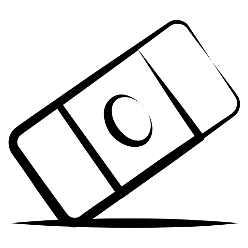 Eraser clean remove eraser icon