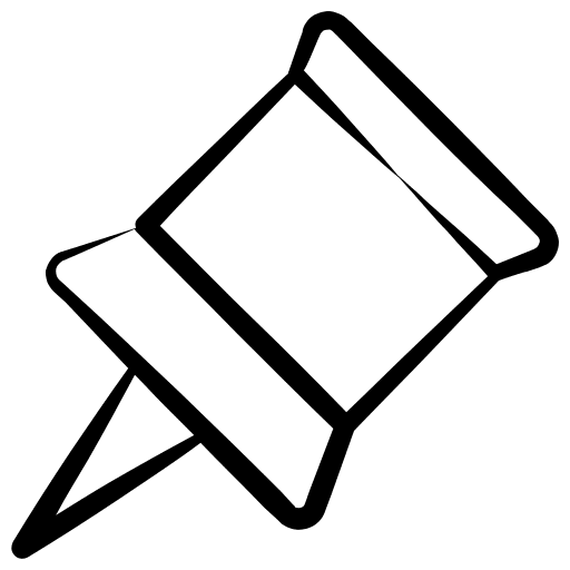 Pushpin thumbtack push pin ui icon