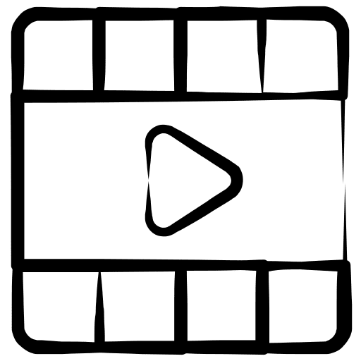 Video photo movie roll icon