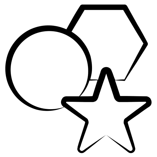 Basic shapes shapes and symbols circle pentagon icon