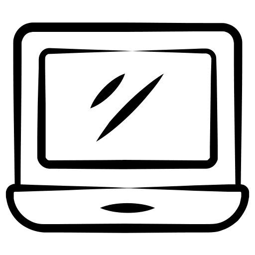 Laptop computer electronics technology icon