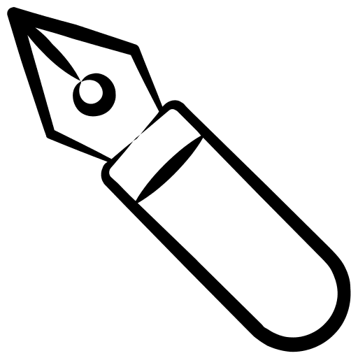 Pen education sketching tool icon