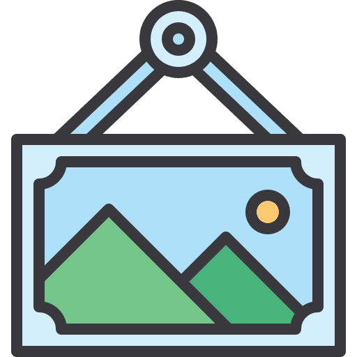 Frame image home decor home office icon
