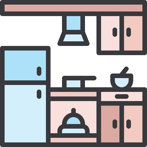 Kitchen furniture and household kitchen furniture furniture icon
