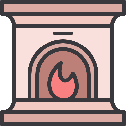 Chimney furniture and household chimney flame icon