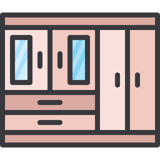 Drawer dressing room drawer wardrobe icon