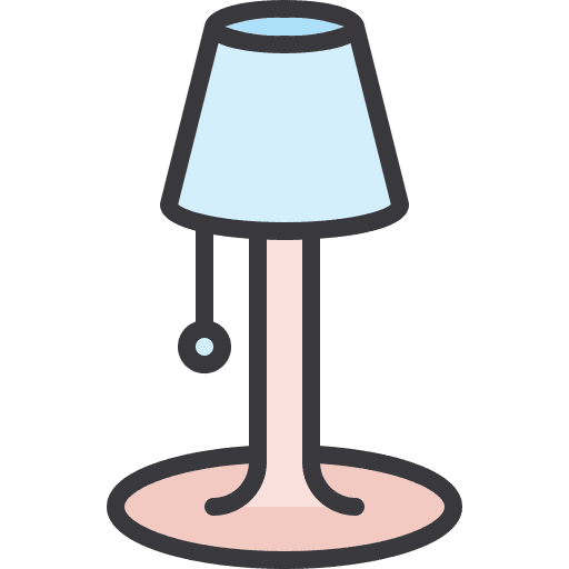 Floor lamp electricity electric furniture and household icon