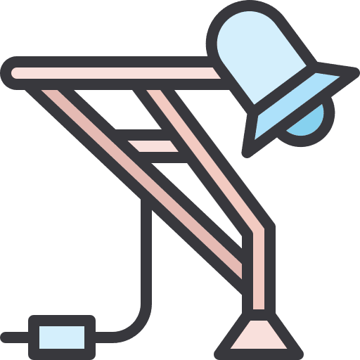 Lamp electronics drawing table lamp icon