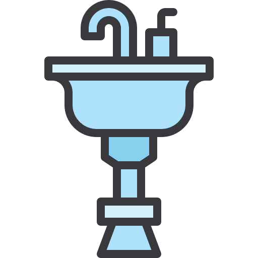 Sink bathroom faucet electronics icon