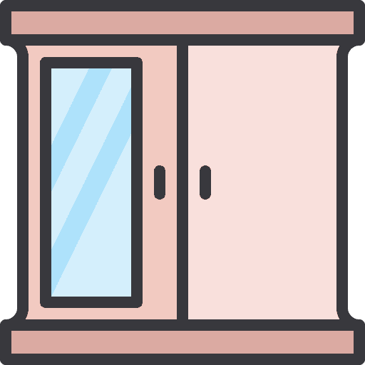 Wardrobe cabinet closet changing room icon