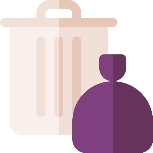Garbage recycle bin container trash icon