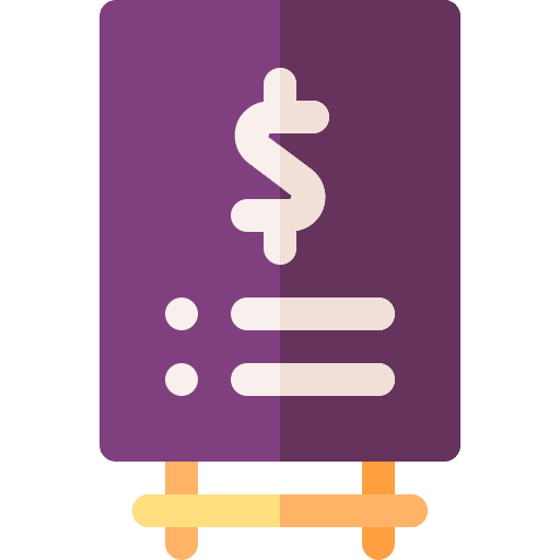 Price list price list signaling daily specials board icon