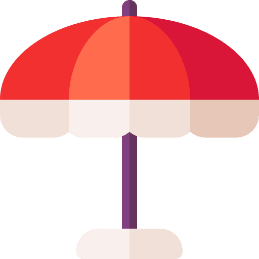 Sun umbrella outdoor terrace restaurant icon Sun umbrella outdoor terrace restaurant icon