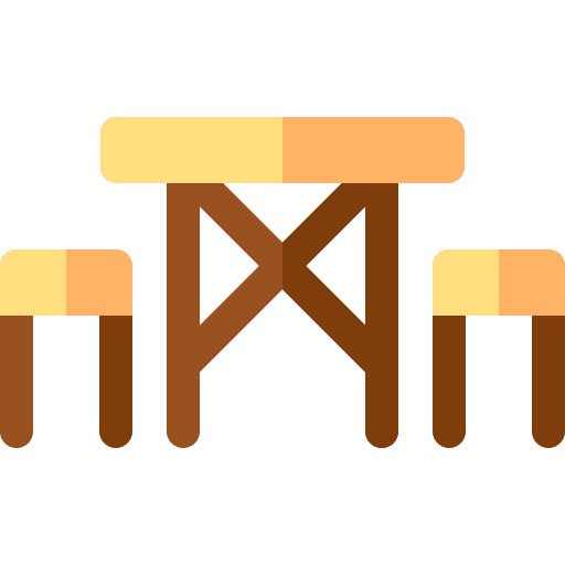 Table kiosk lunch outdoor icon