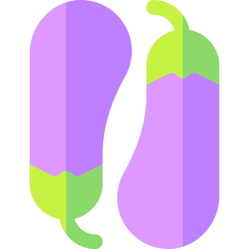 Eggplant healthy food vegan organic icon Eggplant healthy food vegan organic icon
