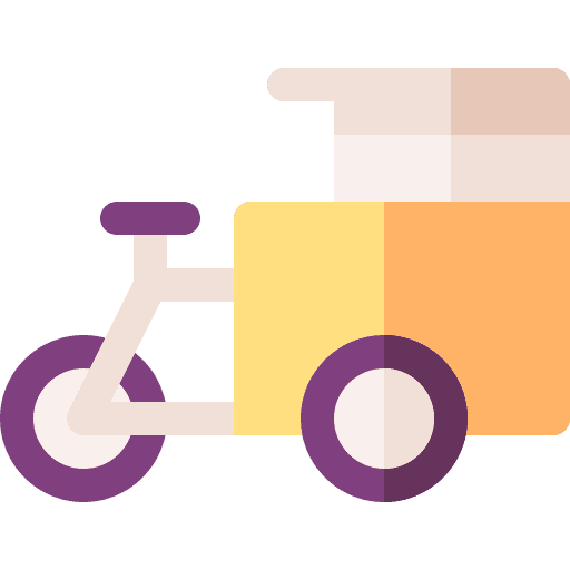 Food stall lunch kiosk bike icon Food stall lunch kiosk bike icon