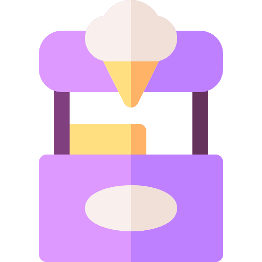 Ice cream shop sweet business food and restaurant icon Ice cream shop sweet business food and restaurant icon