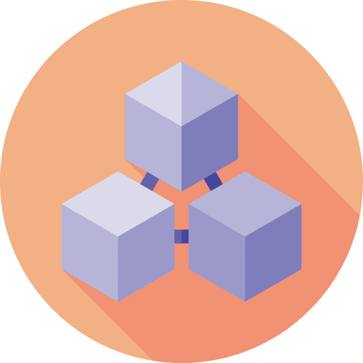 Blockchain digital money bitcoin protection icon