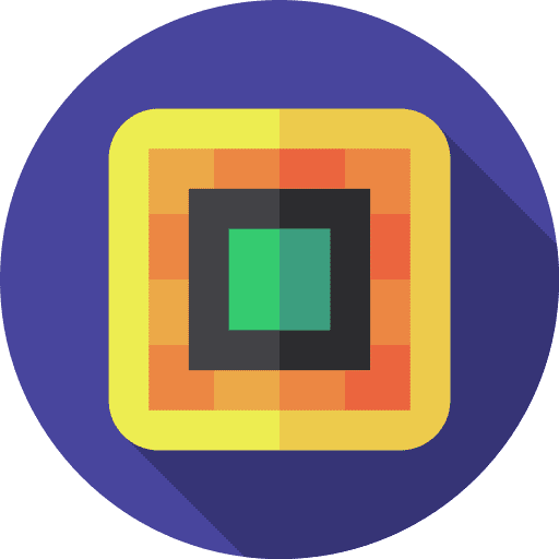 Chip board technological microchip icon