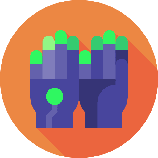 Gloves multimedia technology digital icon Gloves multimedia technology digital icon