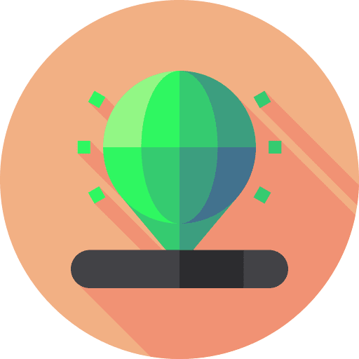Hologram 3d modeling electronics technology icon Hologram 3d modeling electronics technology icon