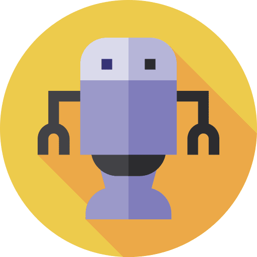 Robot technology artificial intelligence ui icon Robot technology artificial intelligence ui icon
