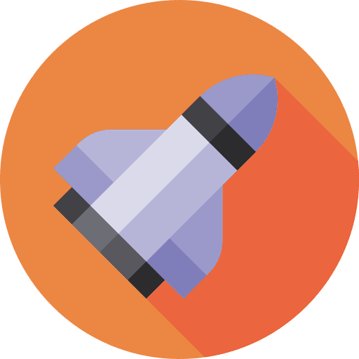 Spaceship science fiction space shuttle spacecraft icon Spaceship science fiction space shuttle spacecraft icon