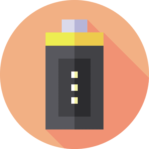Battery salt electronics technology icon Battery salt electronics technology icon