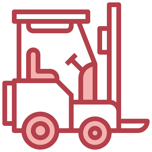Forklift warehouse logistic move icon
