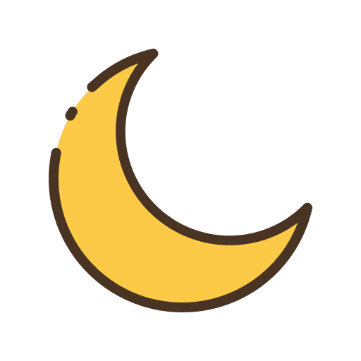 Half moon weather nature astronomy icon