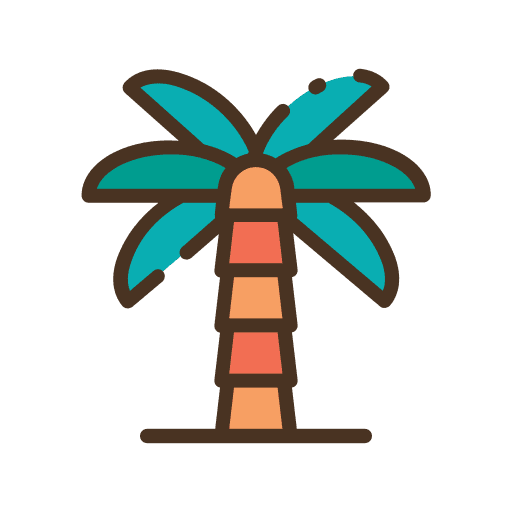 Palm tree palm forest woods icon