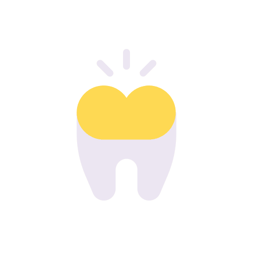 Gold teeth dental dentist crown icon