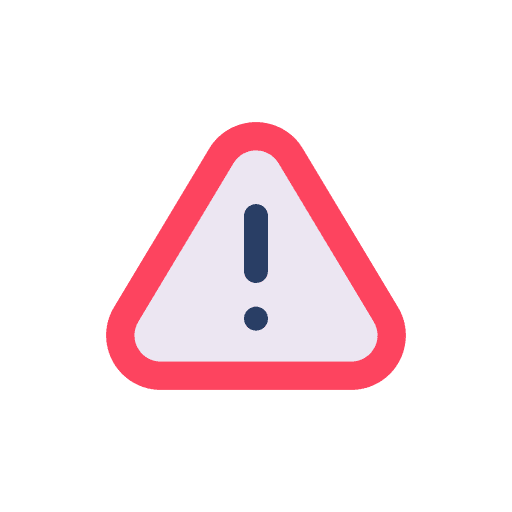 Warning error attention warning icon