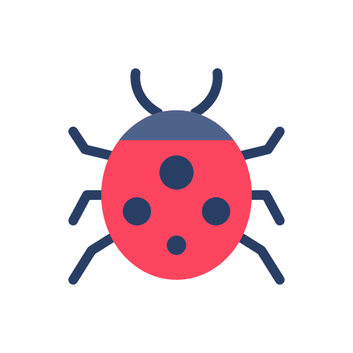 Ladybug ladybug springtime garden icon