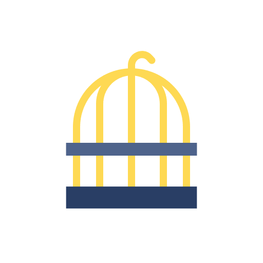 Cage animals bird cage cage icon