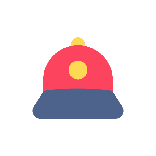 Captain cap baseball sport hat icon