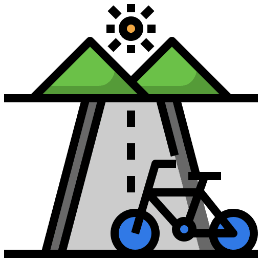 Roach bike road bike bike path icon