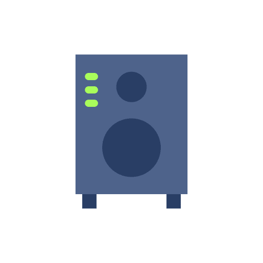 Speaker sound audio woofer icon