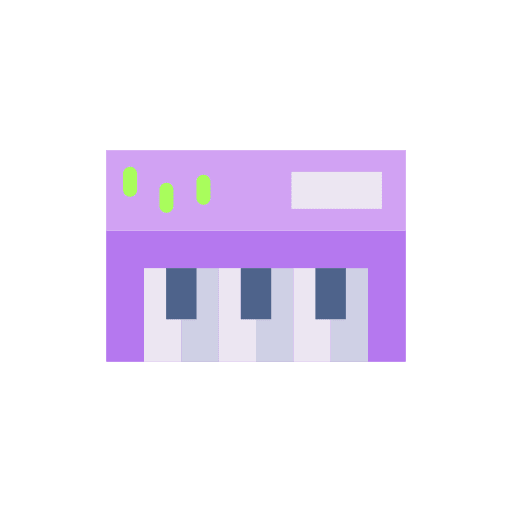 Synthesizer organs music and multimedia synthesizer icon